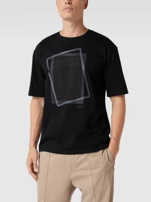 Zdjęcie produktu T-shirt z nadrukami model ‘Tee Platinum’ BOSS Green