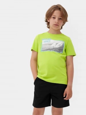 Zdjęcie produktu T-shirt z nadrukiem chłopięcy 4F JUNIOR