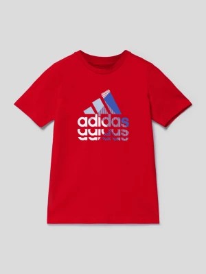 Zdjęcie produktu T-shirt z nadrukiem z logo ADIDAS SPORTSWEAR