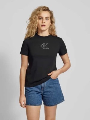 Zdjęcie produktu T-shirt z nadrukiem z logo Calvin Klein Jeans