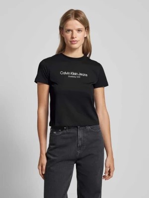 Zdjęcie produktu T-shirt z nadrukiem z logo Calvin Klein Jeans