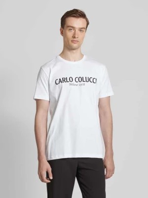 Zdjęcie produktu T-shirt z nadrukiem z logo carlo colucci