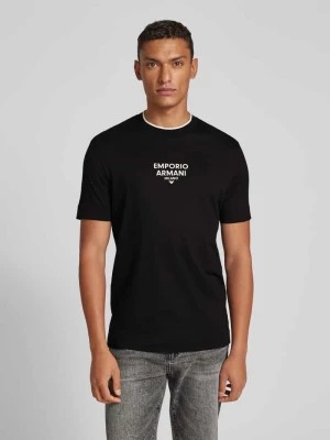 Zdjęcie produktu T-shirt z nadrukiem z logo Emporio Armani