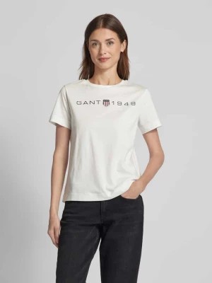 Zdjęcie produktu T-shirt z nadrukiem z logo Gant