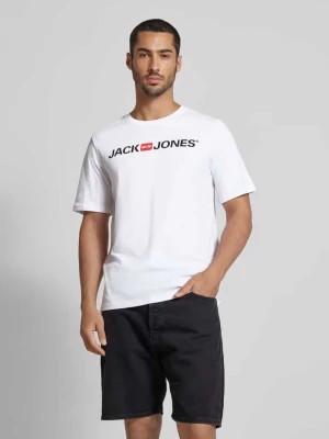 Zdjęcie produktu T-shirt z nadrukiem z logo i okrągłym dekoltem jack & jones