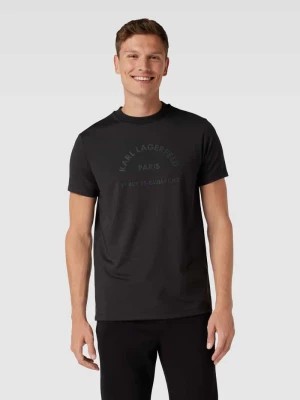 Zdjęcie produktu T-shirt z nadrukiem z logo Karl Lagerfeld