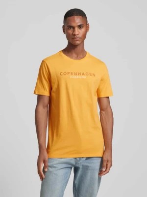 Zdjęcie produktu T-shirt z nadrukiem z logo model ‘Copenhagen’ lindbergh