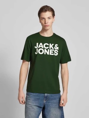 Zdjęcie produktu T-shirt z nadrukiem z logo model ‘CORP’ jack & jones