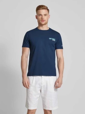 Zdjęcie produktu T-shirt z nadrukiem z logo model ‘DOVER’ MC2 Saint Barth