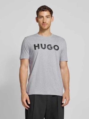 Zdjęcie produktu T-shirt z nadrukiem z logo model ‘DULIVIO’ HUGO