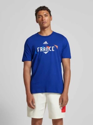 Zdjęcie produktu T-shirt z nadrukiem z logo model ‘FRANCE’ ADIDAS SPORTSWEAR