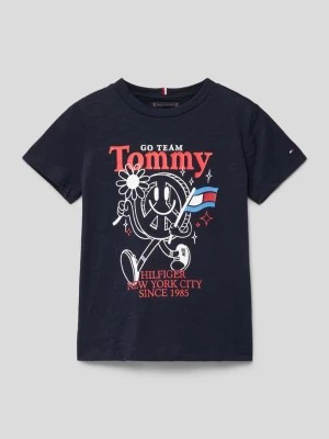 Zdjęcie produktu T-shirt z nadrukiem z logo model ‘FUN’ Tommy Hilfiger Teens