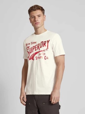 Zdjęcie produktu T-shirt z nadrukiem z logo model ‘METALLIC WORKWEAR’ Superdry