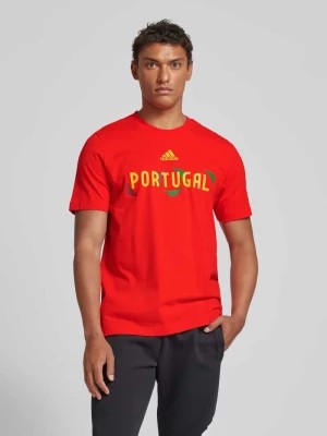 Zdjęcie produktu T-shirt z nadrukiem z logo model ‘PORTUGAL’ ADIDAS SPORTSWEAR