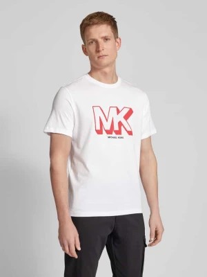 Zdjęcie produktu T-shirt z nadrukiem z logo model ‘SKETCH MK’ Michael Kors