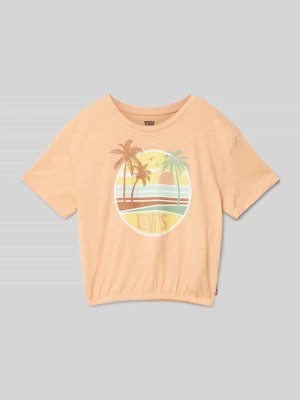 Zdjęcie produktu T-shirt z nadrukiem z logo model ‘SUNRISE’ Levi’s® Kids