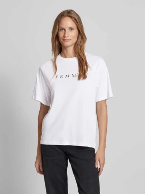 Zdjęcie produktu T-shirt z nadrukiem z logo model ‘VILJA’ Selected Femme