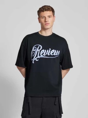 Zdjęcie produktu T-shirt z nadrukiem z logo REVIEW