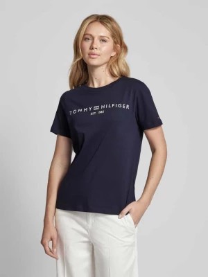 Zdjęcie produktu T-shirt z nadrukiem z logo Tommy Hilfiger