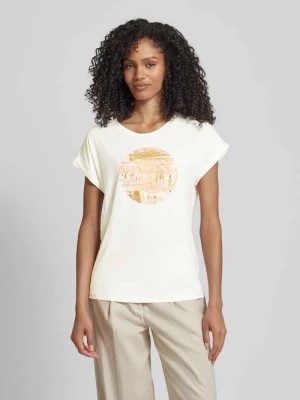 Zdjęcie produktu T-shirt z nadrukiem z motywem i napisem model ‘Marica’ Soyaconcept