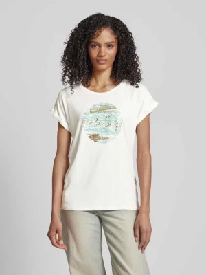 Zdjęcie produktu T-shirt z nadrukiem z motywem i napisem model ‘Marica’ Soyaconcept