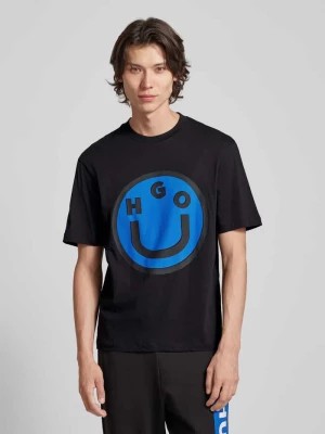 Zdjęcie produktu T-shirt z nadrukiem z motywem model ‘Nimper’ Hugo Blue
