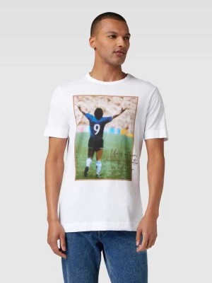 Zdjęcie produktu T-shirt z nadrukiem z napisem model ‘Icon’ MOS MOSH