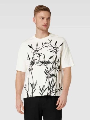 Zdjęcie produktu T-shirt z napisem z logo Emporio Armani