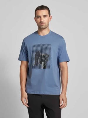 Zdjęcie produktu T-shirt z prążkowanym okrągłym dekoltem Armani Exchange