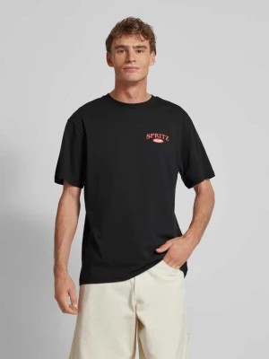 Zdjęcie produktu T-shirt z prążkowanym, okrągłym dekoltem model ‘SPRITZ’ Only & Sons
