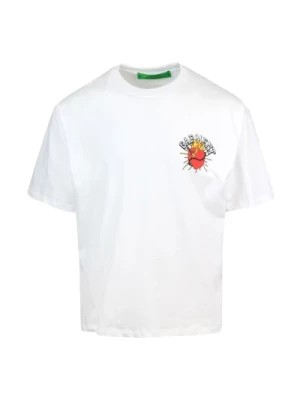 Zdjęcie produktu T-shirt z sercem w białym bawełnie Garment Workshop