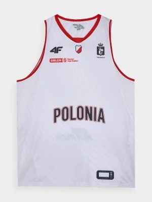 Zdjęcie produktu Tank top replika domowy z sezonu 2023/24 uniseks 4F x Polonia Warszawa - multikolor