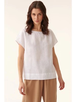 Zdjęcie produktu TATUUM Lniana bluzka w kolorze białym rozmiar: 40