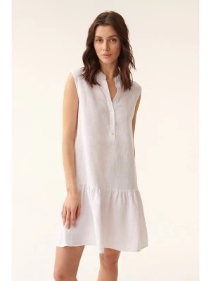 Zdjęcie produktu TATUUM Lniana sukienka w kolorze białym rozmiar: 36