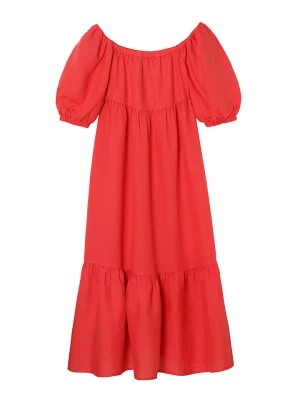Zdjęcie produktu TATUUM Lniana sukienka w kolorze czerwonym rozmiar: 36