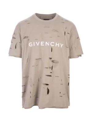 Zdjęcie produktu Taupe Bawełniany T-shirt z okrągłym dekoltem Givenchy