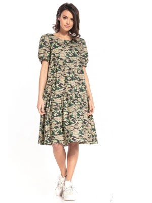 Zdjęcie produktu Tessita Sukienka w kolorze oliwkowo-beżowym rozmiar: M