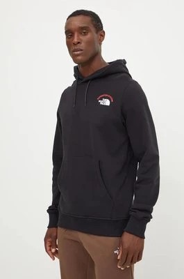 Zdjęcie produktu The North Face bluza bawełniana Hoodie Expedition System męska kolor czarny z kapturem z nadrukiem NF0A89DEJK31