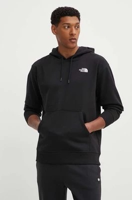 Zdjęcie produktu The North Face bluza Essential męska kolor czarny z kapturem z aplikacją NF0A7ZJ9JK31