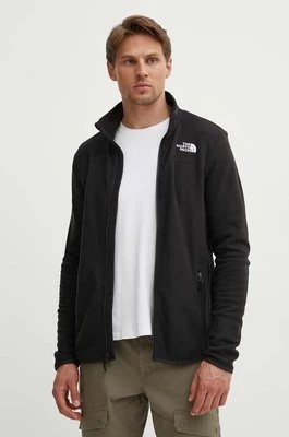 Zdjęcie produktu The North Face bluza polarowa M 100 Glacier Full Zip kolor czarny z aplikacją NF0A855XJK31