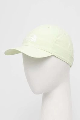 Zdjęcie produktu The North Face czapka z daszkiem dziecięca kolor zielony z nadrukiem