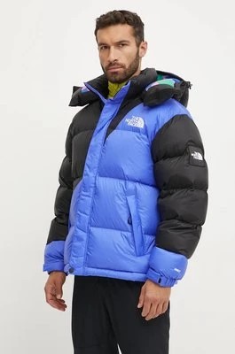 Zdjęcie produktu The North Face kurtka puchowa TNF x Yinka Ilori kolor niebieski zimowa NF0A89GDTMI1