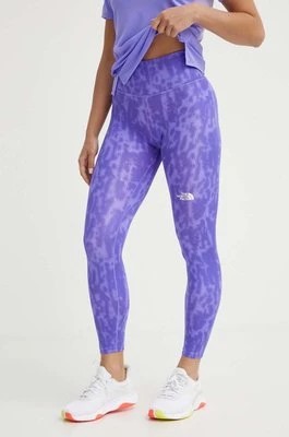 Zdjęcie produktu The North Face legginsy sportowe Flex damskie kolor fioletowy wzorzyste NF0A886RWI01