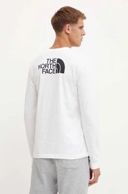 Zdjęcie produktu The North Face longsleeve L/S Easy Tee męski kolor biały z nadrukiem NF0A8A6FFN41