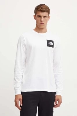 Zdjęcie produktu The North Face longsleeve L/S Fine Tee męski kolor biały z nadrukiem NF0A8A6PFN41