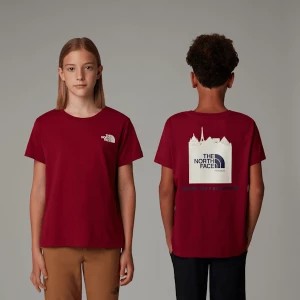 Zdjęcie produktu The North Face Młodzieżowy T-shirt France Redbox Beetroot-white Dune Rozmiar XL male