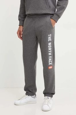 Zdjęcie produktu The North Face spodnie dresowe Pant Varsity Graphic kolor szary z nadrukiem NF0A89DPDYY1