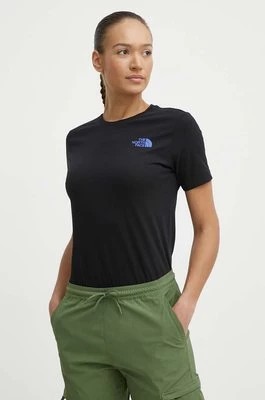 Zdjęcie produktu The North Face t-shirt bawełniany damski kolor czarny NF0A87F0JK31
