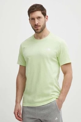 Zdjęcie produktu The North Face t-shirt męski kolor zielony z nadrukiem NF0A87NGO0F1