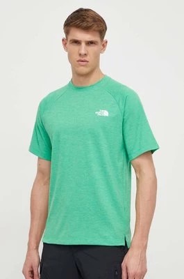 Zdjęcie produktu The North Face t-shirt sportowy Foundation kolor zielony gładki NF0A87FQPPO1
